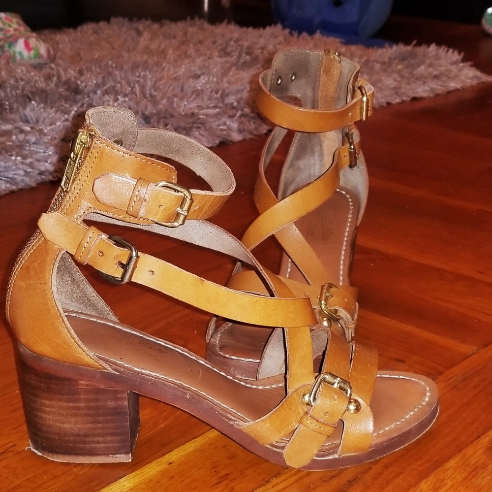 Seychelles Aquarius ankle strap sandal, leather